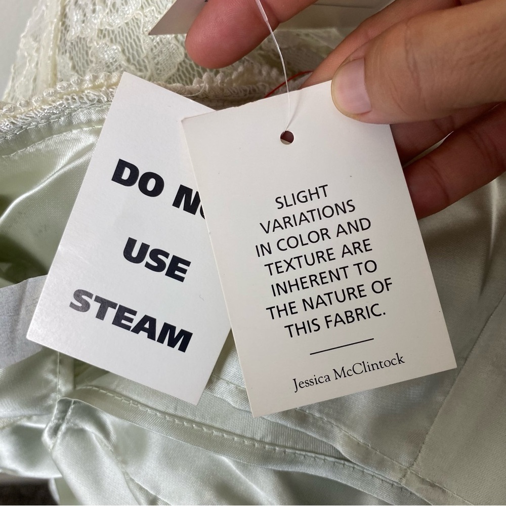 Vintage 80s 90s Deadstock Scott McClintock Gunne Sax White Mini Bridal Dress 6 - Picture 8 of 9